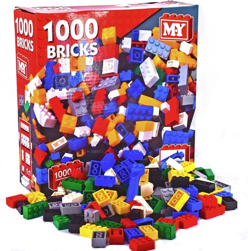 M.Y 1000 Building Bricks Construction Building Blocks Play Set